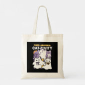 Spint-anormal Cat-tivity - Halloween Cat Design Tote Bag (Achterkant)