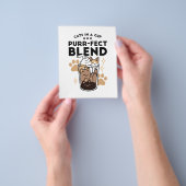 Spint-fect Blend: Kat en Koffie Kunst voor Pet Lov Flyer (Hand)