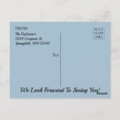 "Spint-fect"Nieuwe Kat Aankondiging Briefkaart (Achterkant)