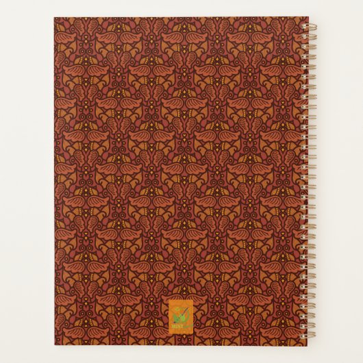 Spint-fect plannen Maine Coon geelbruin Planner (Achterkant)