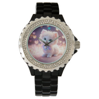 Spint-fecttijd: Schattige Cat Handhorloge Horloge