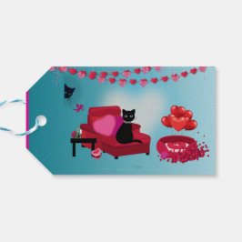 Spint Liefde - Cupido - Kat Gift Bag Cadeaulabel