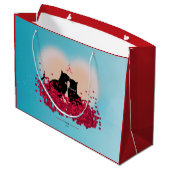 Spint liefde - Kiss Gift Bag Groot Cadeauzakje (Achterkant Gekanteld)