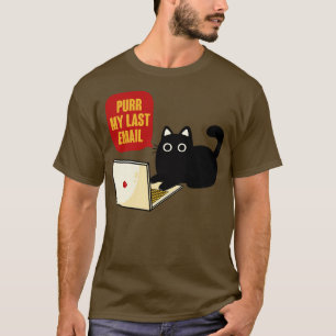 Spint mijn laatste email Black Cat door Tobe Fonse T-shirt