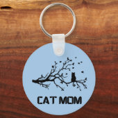 "Spint perfect trotse kattenmoeder" Sleutelhanger (Voorkant)