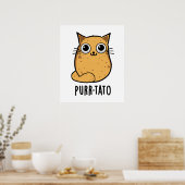 Spint-tato Funny Cat Potato Pun Poster (Keuken)