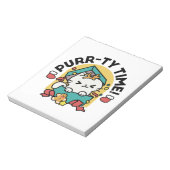 Spint-ty tijd! - Feestelijke Cat Christmas Design Notitieblok (Gedraaid)