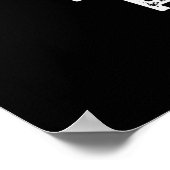 Spint u alstublieft grappig Kitty Cat Pun Dark BG Poster (Hoek)