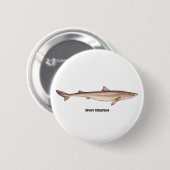 Spiny Dogfish Ronde Button 5,7 Cm (Voorkant /achterkant)