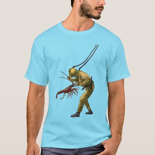 Spiny Lobster en  Helm Diver T-shirt (Voorkant)