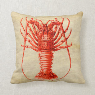 Spiny Lobster Nautical Thgerespecteerde Pillow Kussen