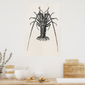  Spiny Lobster Persoonlijke Sjabloon Poster (Keuken)