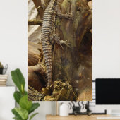 Spiny-Tailed Lizard Cordylus Tropidosternum Poster (Thuiskantoor)