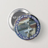 spion-op-de-overheid ronde button 5,7 cm (Voorkant /achterkant)