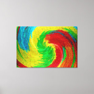 Spiraal Abstracte Kunst 8 Canvas Afdruk