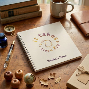 Spiraal Citaat Leraren Notitieboek-Personalisatie Notitieboek
