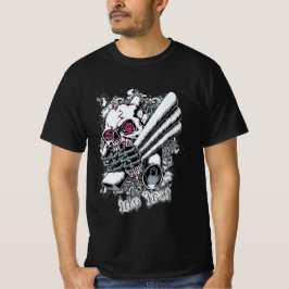 Spiraal-Eyed Skull - Gotische Horror Grunge Design T-shirt