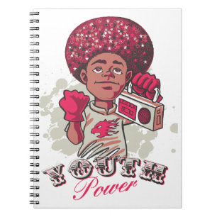 Spiraal Fotoboek – YOUTH Power Afro & Boombox Notitieboek