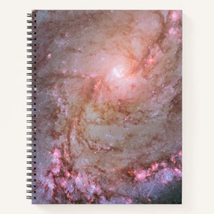 Spiraal Galaxy M83, in brand gestoken met stervorm Notitieboek