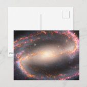 Spiraal Galaxy NGC 1300. Briefkaart (Voorkant / Achterkant)