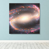 Spiraal Galaxy NGC 1300. Canvas Afdruk (Insitu (Houten vloer))