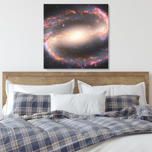 Spiraal Galaxy NGC 1300. Canvas Afdruk (Insitu (Slaapkamer))