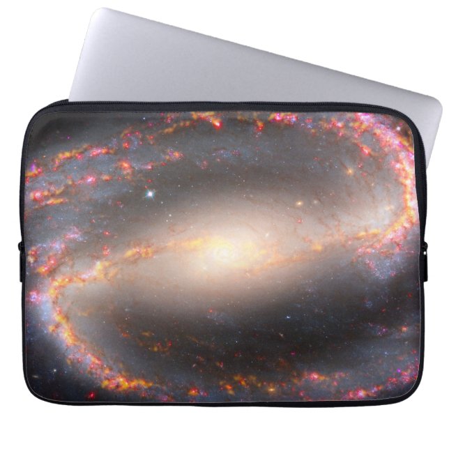 Spiraal Galaxy NGC 1300. Laptop Sleeve (Voorkant)