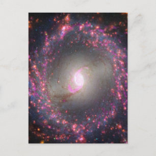 Spiraal Galaxy NGC 3351. Briefkaart