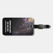 Spiraal Galaxy NGC 3627. Bagagelabel (Achterkant horizontaal)