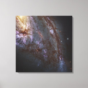 Spiraal Galaxy NGC 3627. Canvas Afdruk