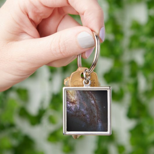 Spiraal Galaxy NGC 3627. Sleutelhanger (Hand)