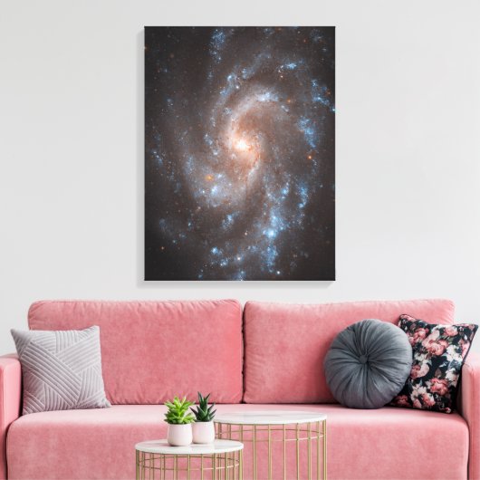 Spiraal Galaxy NGC 5584 Canvas Afdruk (Insitu (Woonkamer))