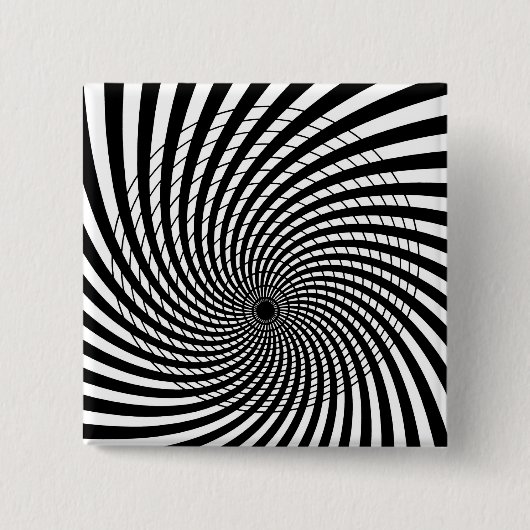 SPIRAAL GEOMETRISCHE OP ART BUTTON (Voorkant)