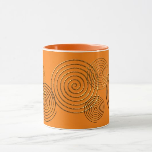 Spiraal Keltisch symbool goud metallisch Mok (Midden)