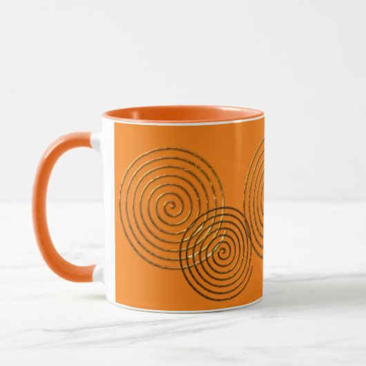 Spiraal Keltisch symbool goud metallisch Mok (Links)