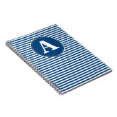 Spiraal Notebook, Aangepaste Monogram Sjabloon Notitieboek (Rechterzijde)