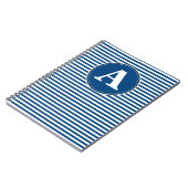 Spiraal Notebook, Aangepaste Monogram Sjabloon Notitieboek (Linkerzijde)