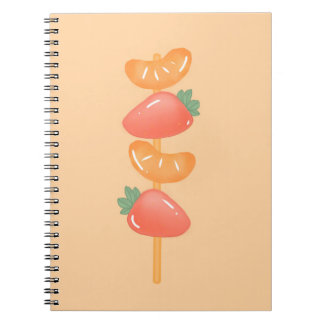 Spiraal notebook-fruitieskewer   notitieboek