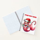 Spiraal Notebook-Kerst Zeemeermin Dagboek Notitieboek (Binnen)