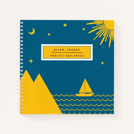Spiraal Notebook met Natuurpatroon Notitieboek (Voorkant)