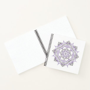 Spiraal Notebook met Paarse Mandala Ontwerp Notitieboek