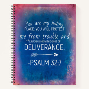 Spiraal Notebook - Psalm 32:7 Notitieboek