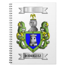 Spiraal Notebook Rodriguez Achternaam En Schild