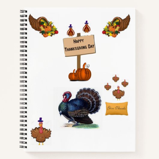 Spiraal Notebook Thanksgiving Notitieboek (Voorkant)