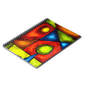 Spiraal Notitieboek, Evenwicht, Acryl Schildering Notitieboek (Linkerzijde)
