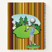 Spiraal Notitieboek Golfer Stripe (Achterkant)