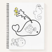 Spiraal Notitieboek Kleuring walvis (Voorkant)