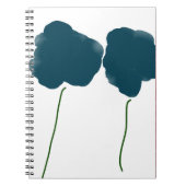 Spiraal notitieboek met bloemen (Voorkant)
