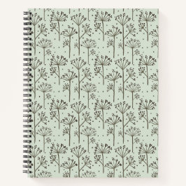 Spiraal notitieboek met bloemenpatroon