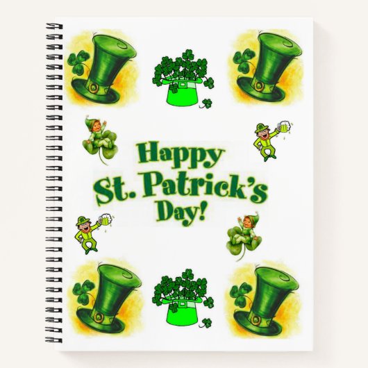 Spiraal Notitieboek St. Patrick's Day (Voorkant)